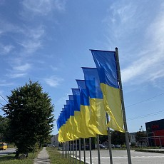 Печать флагов Украины 